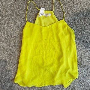 NWT - LOFT bright yellow Cami Tank top